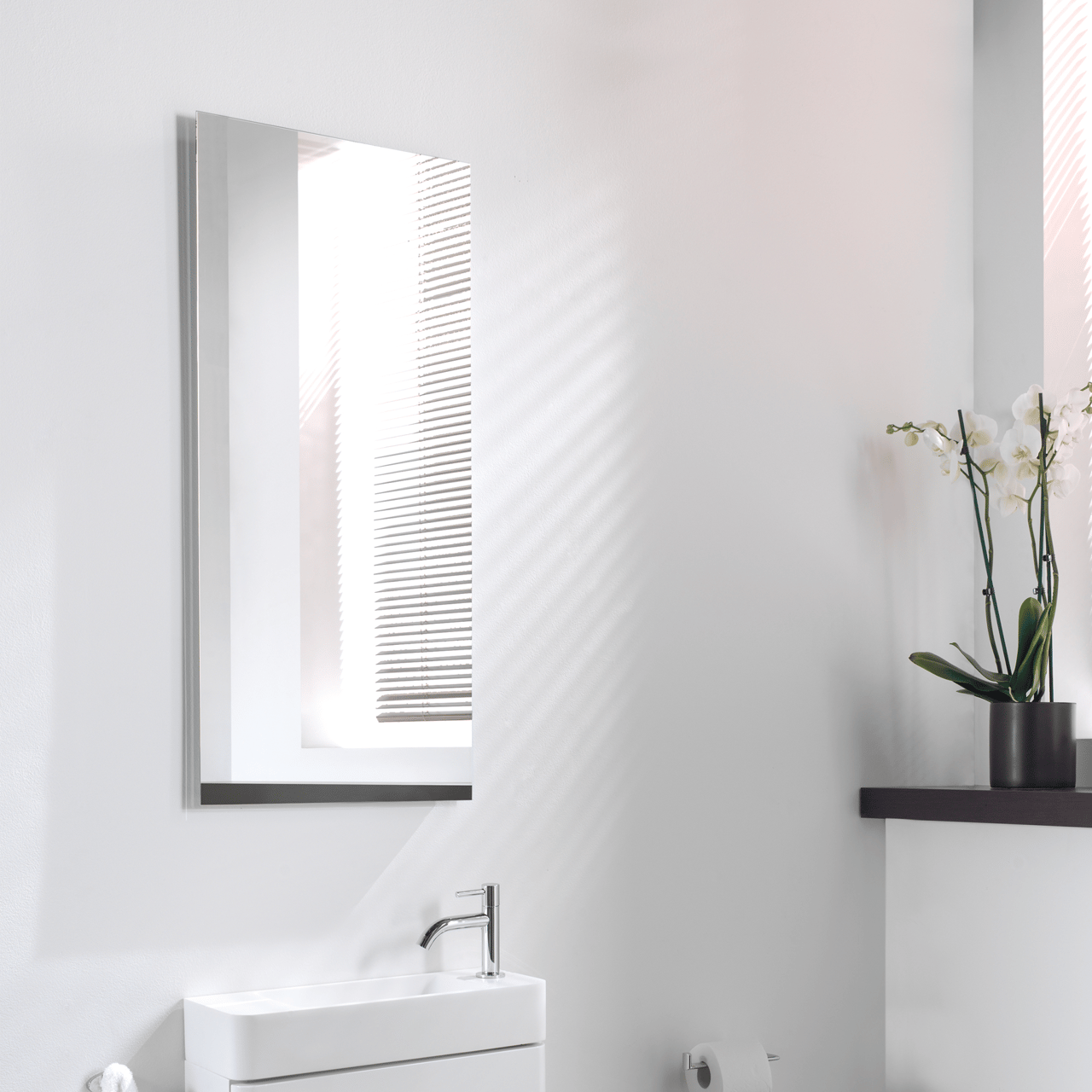 Storke Curvado rechthoekig toiletspiegel 40 x 90 cm