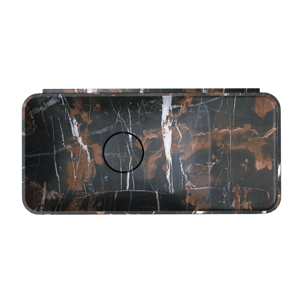 Balmani Fara handenwasser 45 x 22 cm Portoro Gold marmer