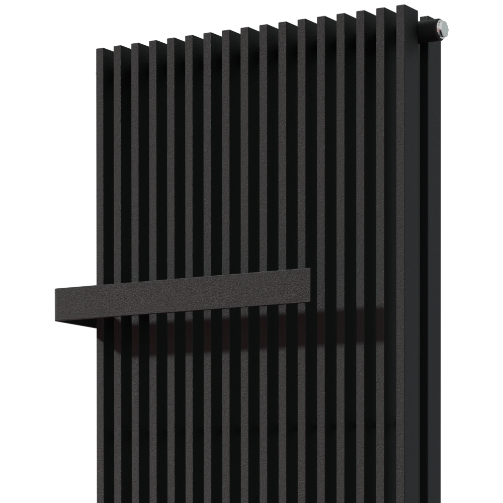 Vipera handdoekhouder voor Corrason dubbel 50-60-80cm zwart mat