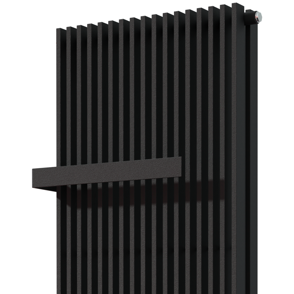 Vipera Handtuchhalter für Corrason doppelt, schwarz matt, 50 x 60 x 80 cm