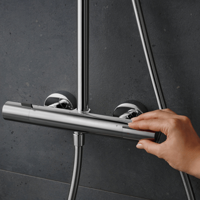 Hansgrohe Pulsify S260 Puro thermostatische kraan regendoucheset glanzend chroom