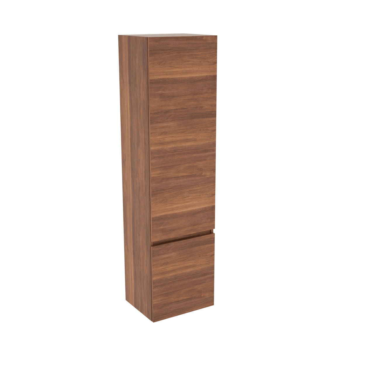 Balmani Cubo/Lucida hängender Hochschrank, rechts, Nussbaum, 45 x 35 x 169 cm