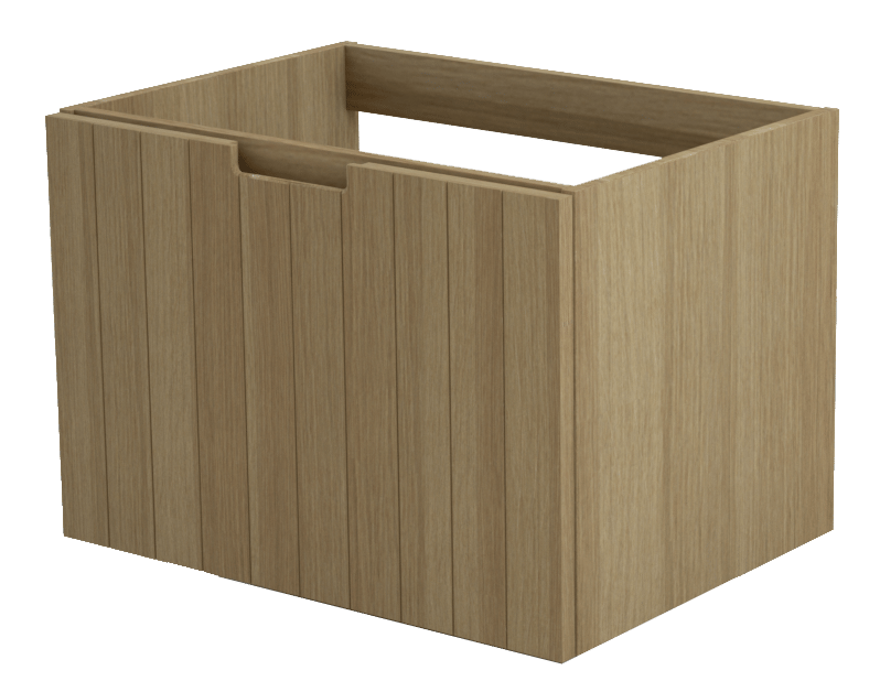 Balmani Adagio meuble sous-vasque suspendu 75 x 55 cm chêne vieilli 1 tiroir