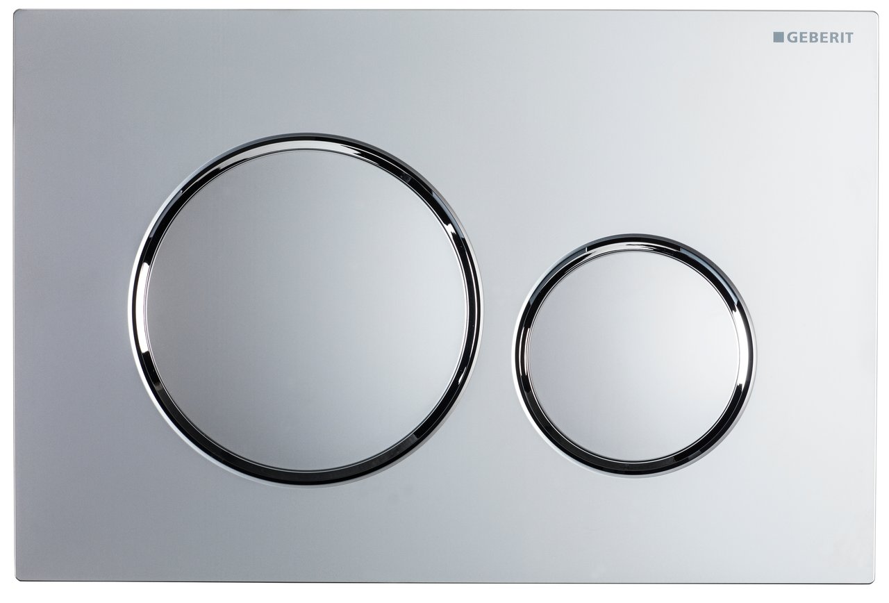 Geberit Sigma 20 bedieningspaneel mat chroom voor UP320 inbouwreservoir