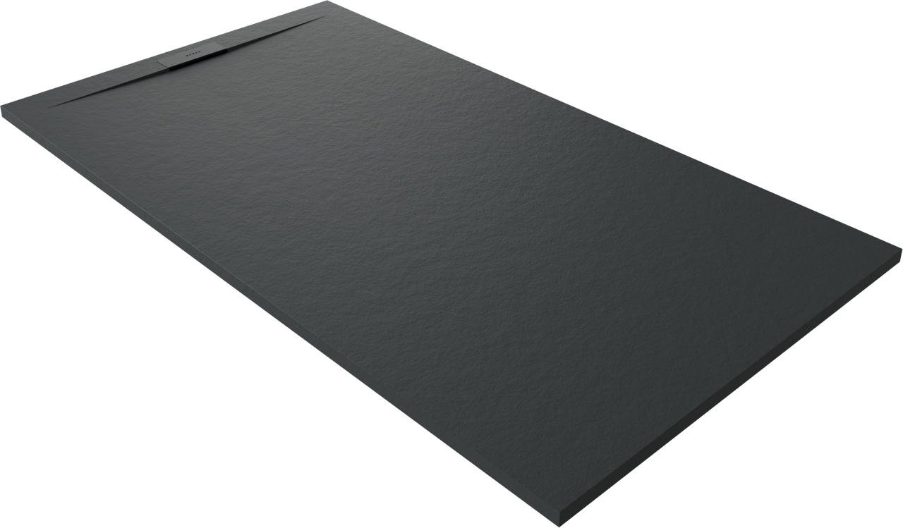 Balmani Andes Evolution receveur de douche 160 x 90 cm marbre composite Noir Mat