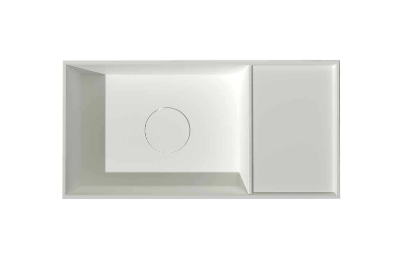 Balmani Loop lave-mains 42 x 21 cm Solid Surface mat