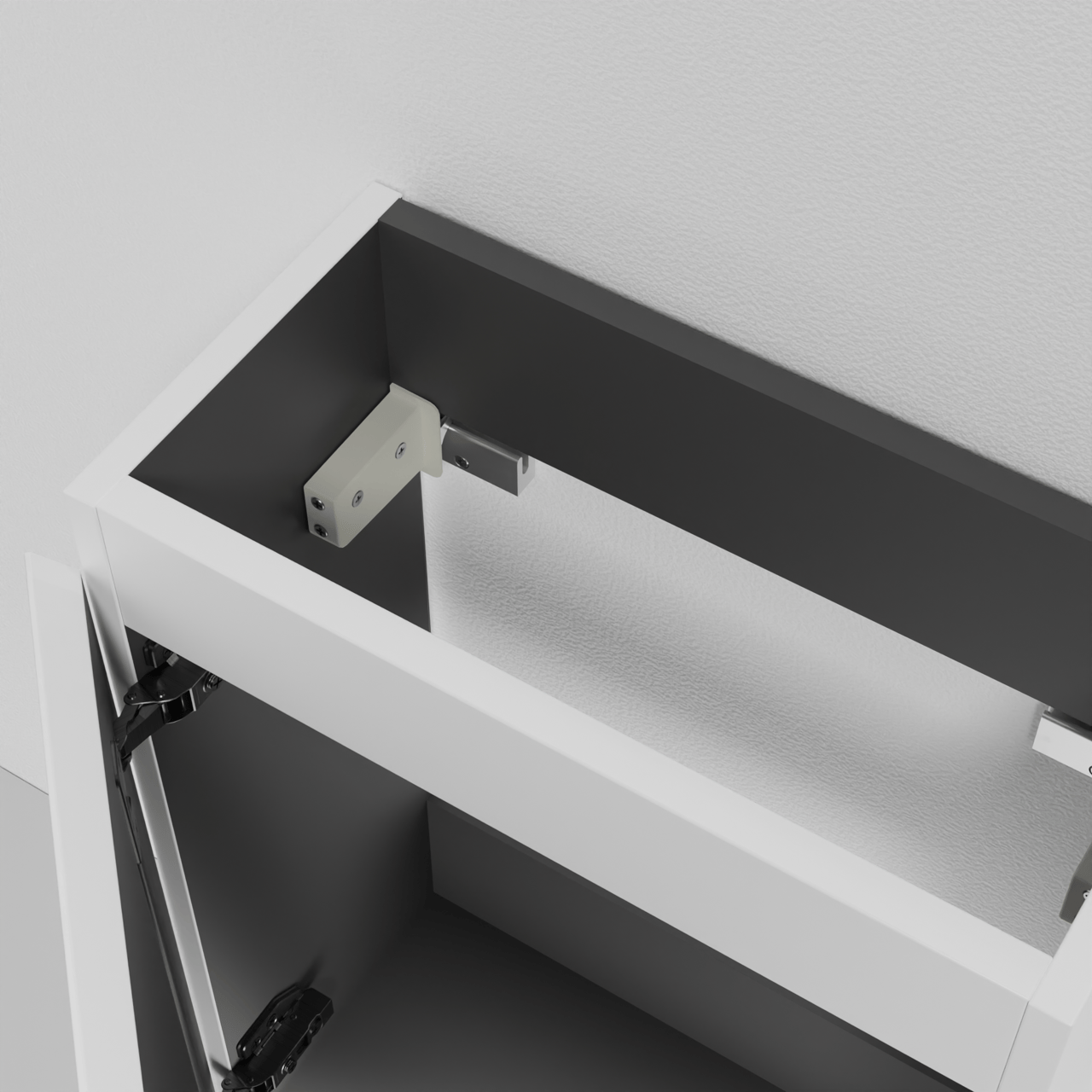 Linie Lado meuble lave-mains suspendu 40 x 21 cm blanc mat