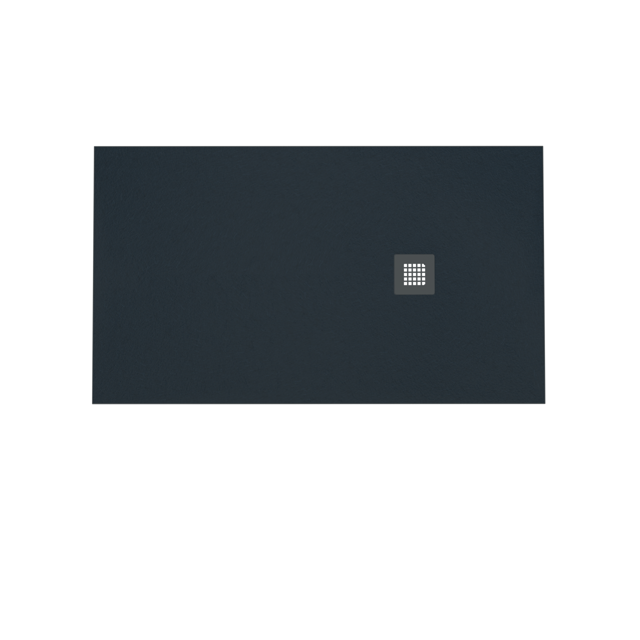 Balmani Vega receveur de douche 140 x 80 cm marbre composite gris graphite texture ardoise