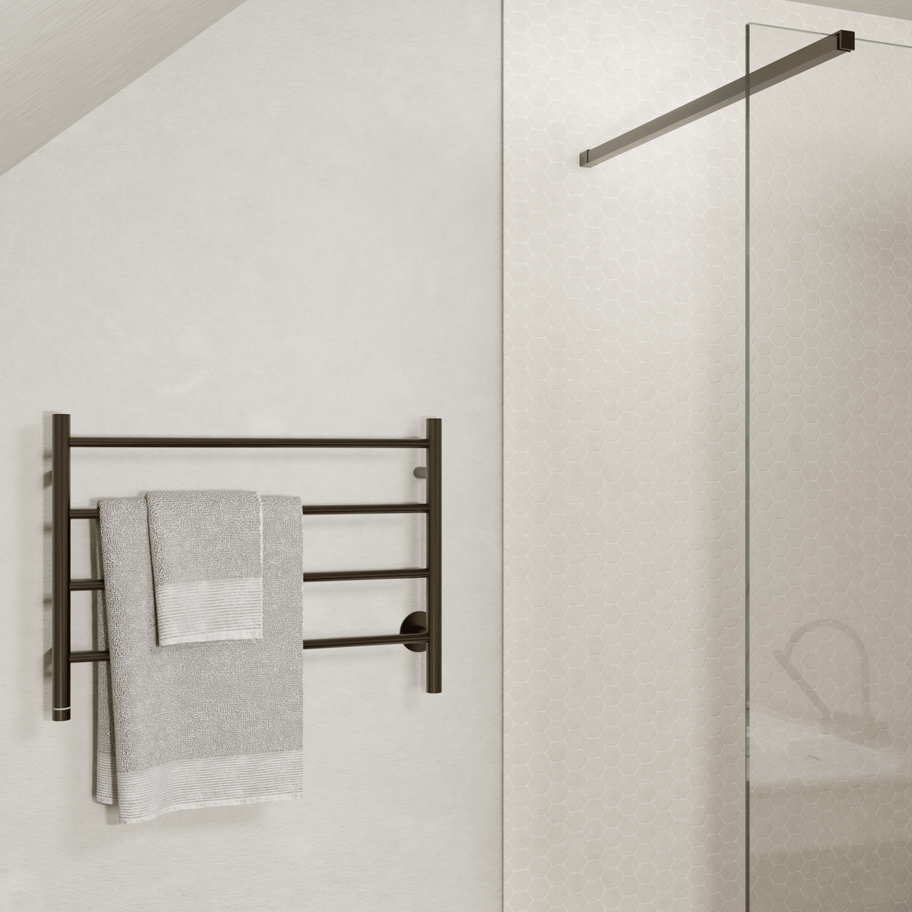 Blaufoss Odda Basso Handtuchwärmer 55 x 75 cm Brushed gunmetal 50W