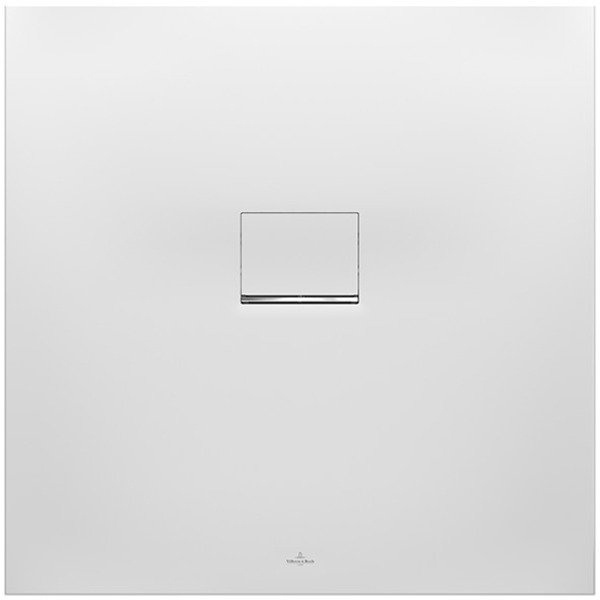 Villeroy & Boch Squaro Infinity Duschwanne: 160 x 90 cm, Quaryl, Weiß matt