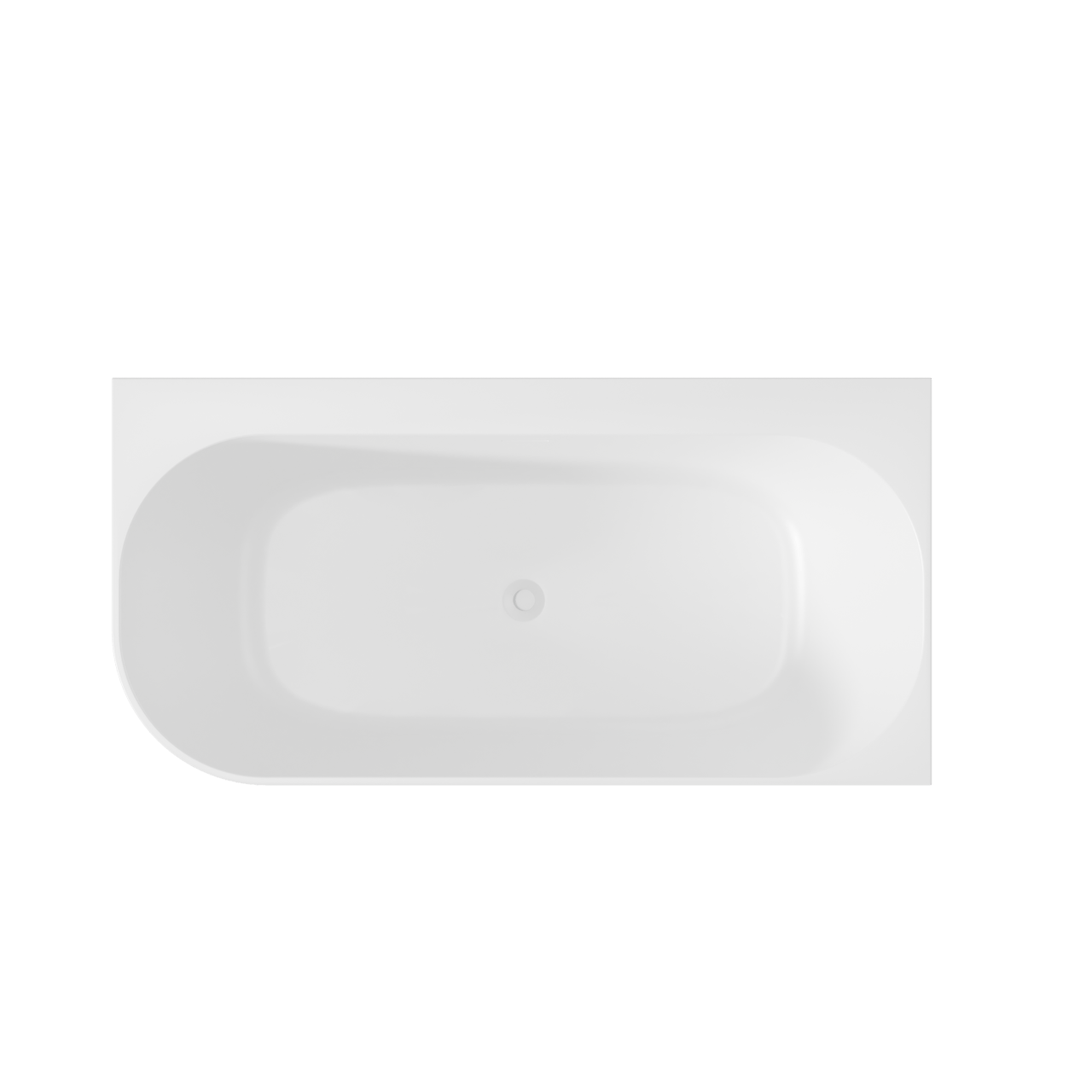 Luca Varess Laguna baignoire d'angle droite duo avec LED 170 x 85 cm acrylique blanc mat