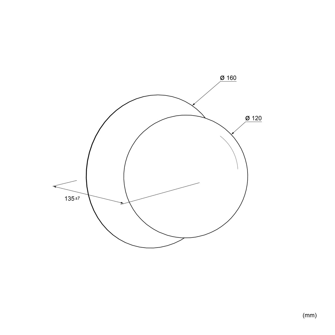 Balmani Pelota Disc medium LED Verlichting 16 cm gunmetal