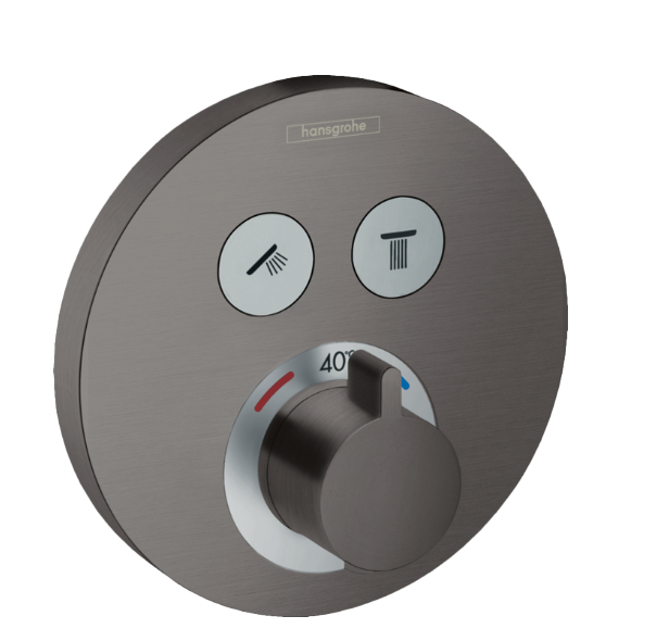 Hansgrohe Showerselect S thermostat de douche encastré brushed black chrome