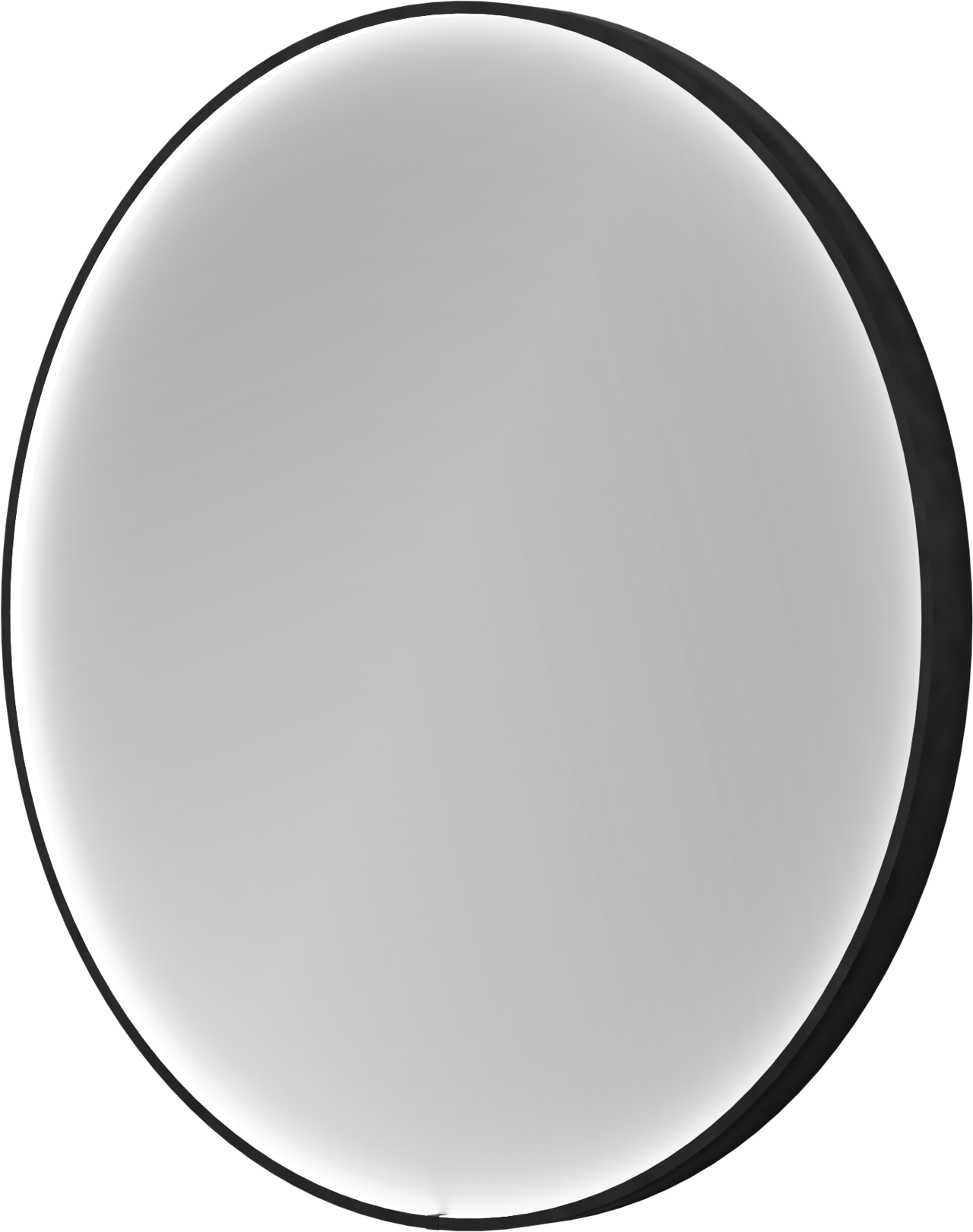 Balmani Secret Black miroir rond noir lumineux et anti-buée Ø 80 cm