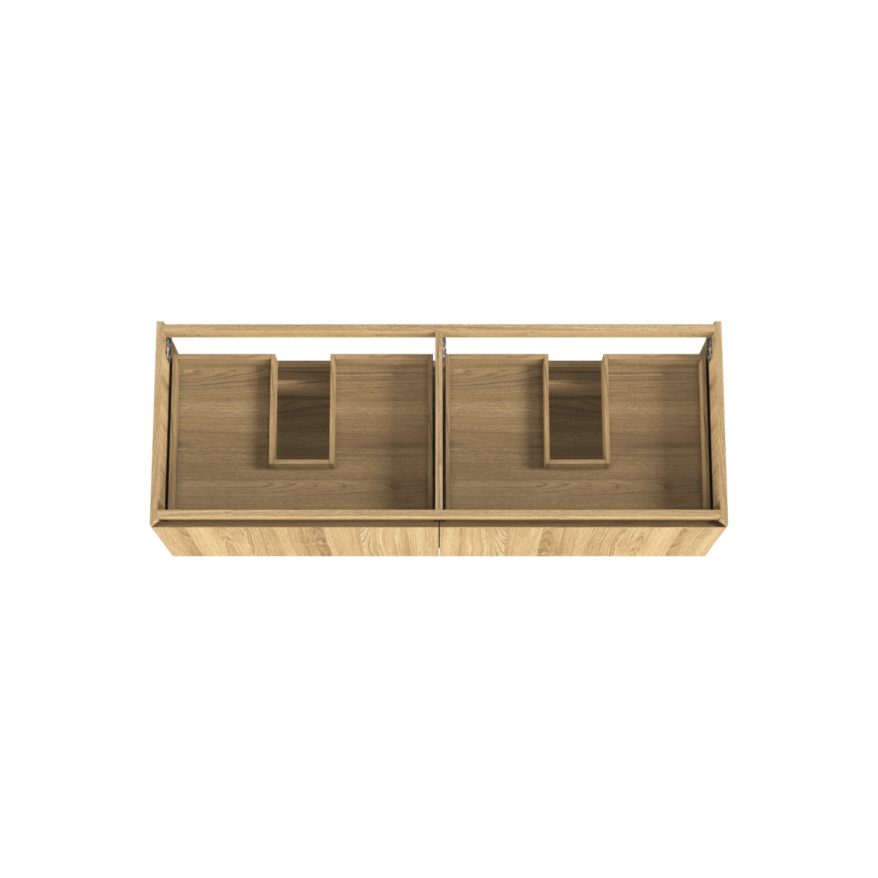 Balmani Idra zwevende wastafelonderkast 150 x 55 cm fineer naturel eiken 4 lades