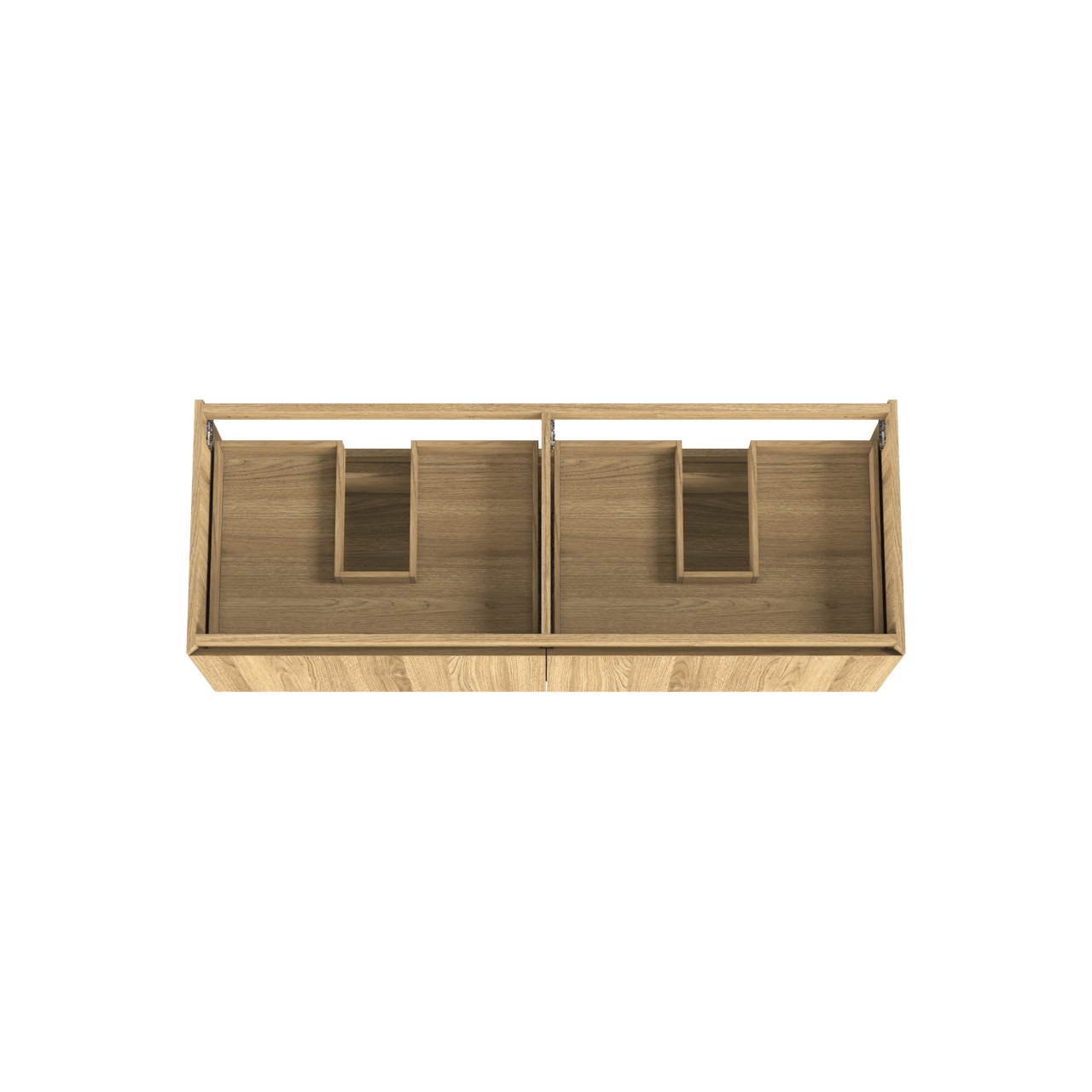 Balmani Idra zwevende wastafelonderkast 150 x 55 cm fineer natuur eik 4 lades