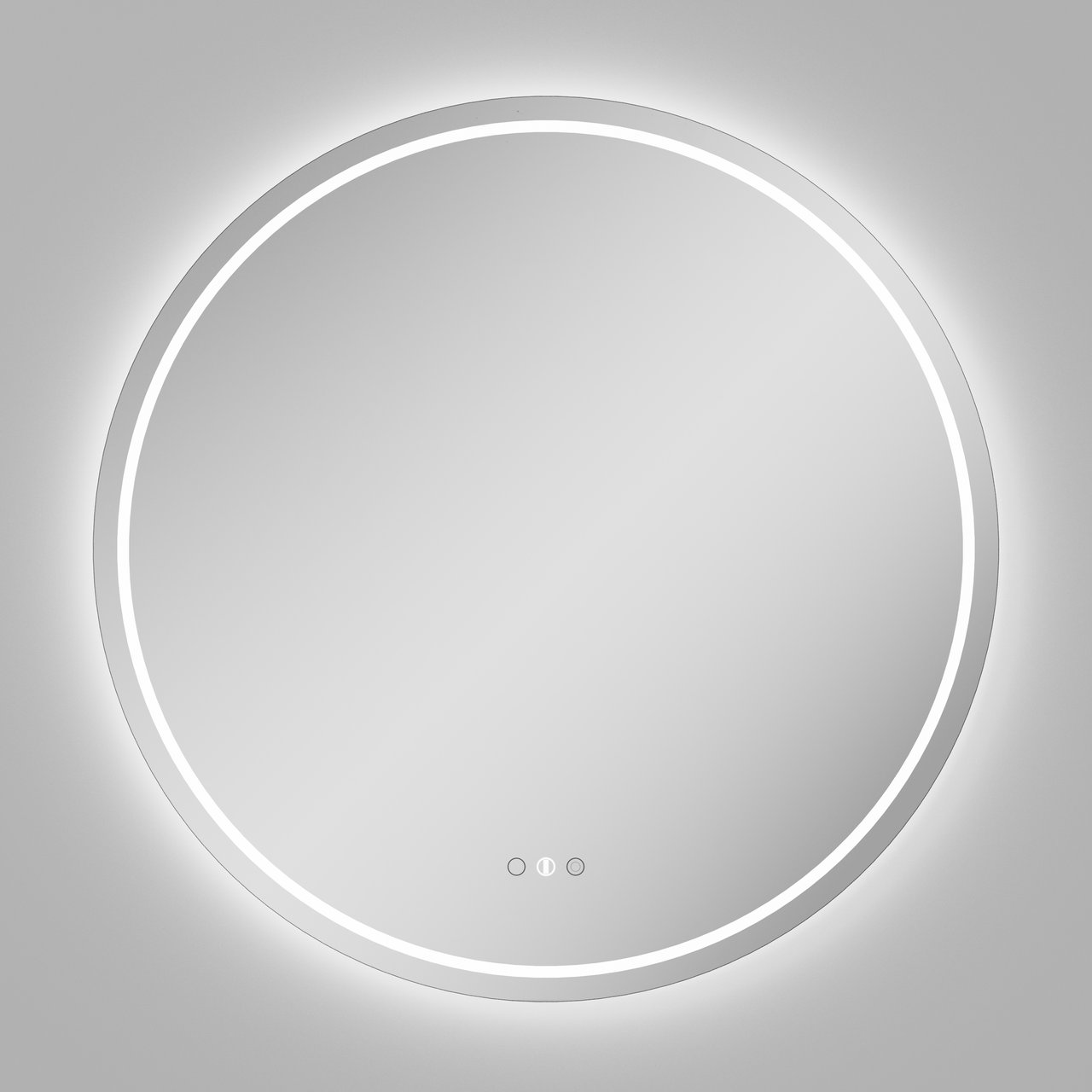 Balmani Ghost Touch miroir rond lumineux et anti-buée Ø 80 cm