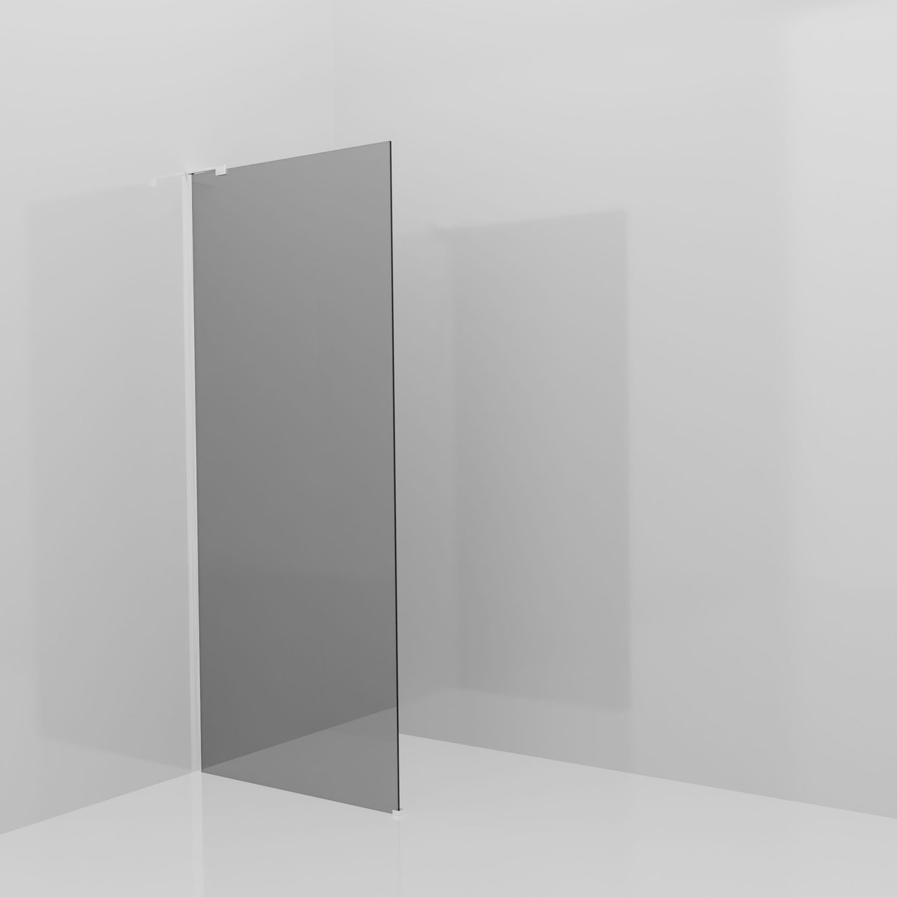 Balmani Modular douche à l'italienne: 90 x 200 cm, Miroir Reflex, Profil Chrome brillant avec L-Shape