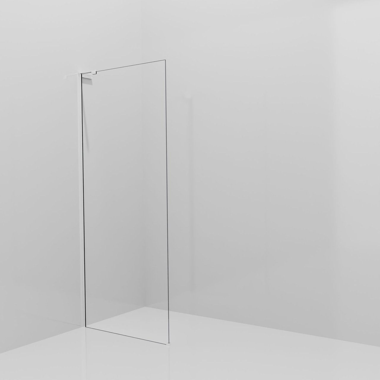 Balmani Modular inloopdouche: 90 x 200 cm, Helder glas, Glanzend chroom profielen met L-Shape