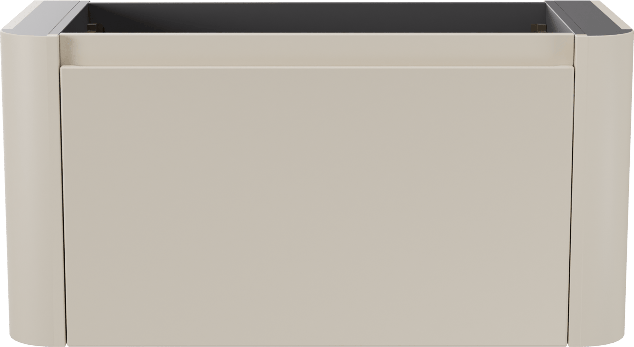 Storke Soft meuble sous-vasque suspendu 100 x 46 cm Sand mat 2 tiroirs