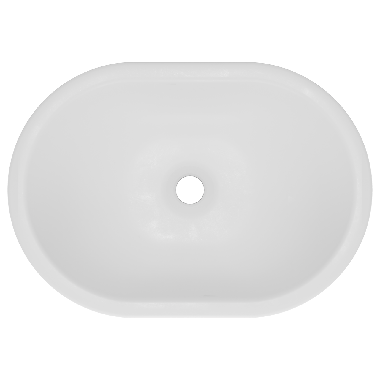 Storke Intra vasque à encastrer Solid Surface mat ovale 50 x 35 cm