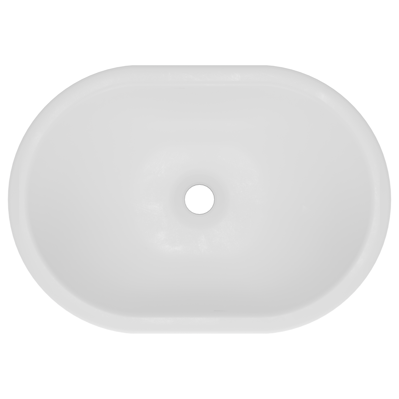 Storke Intra vasque à encastrer Solid Surface mat ovale 50 x 35 cm