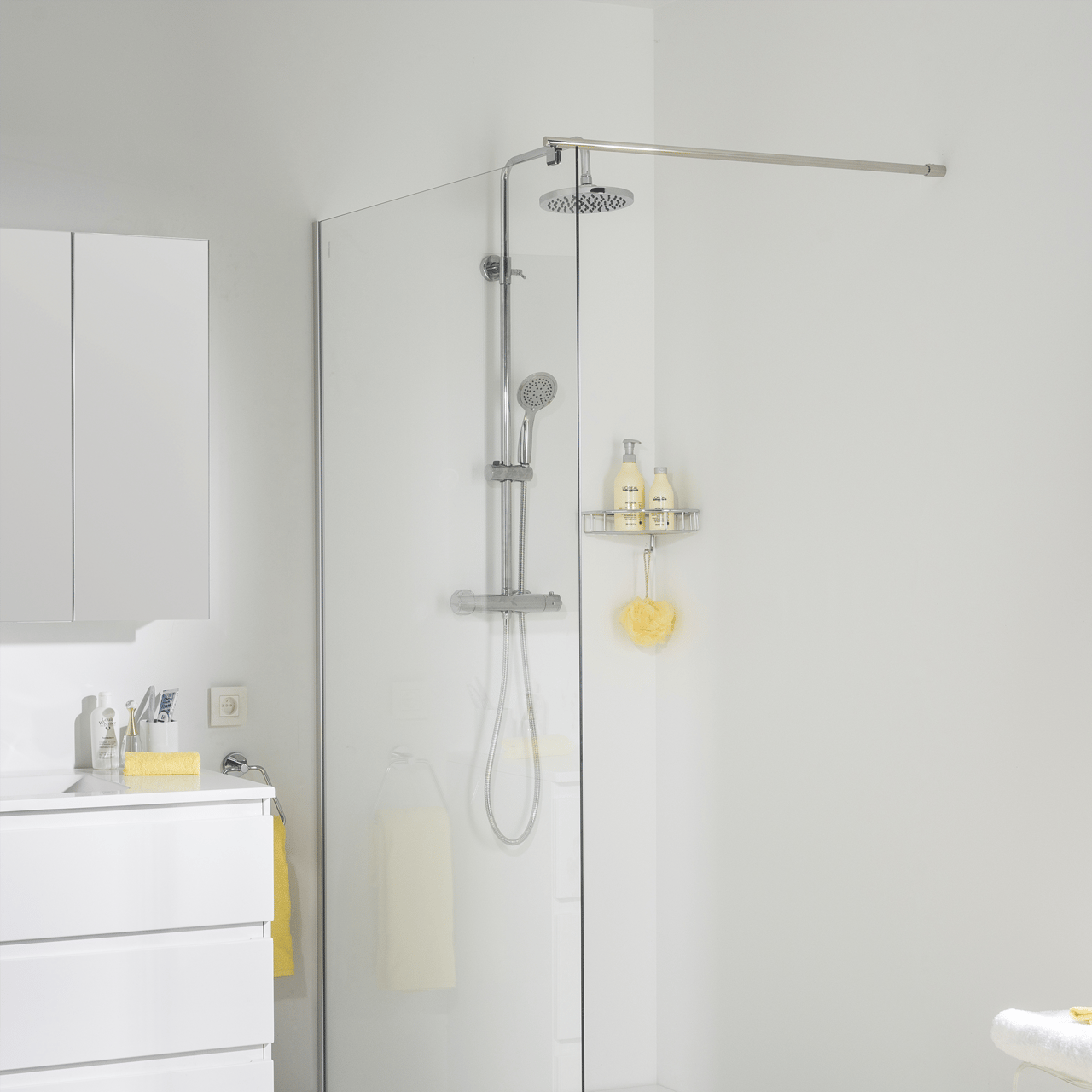 SanyOne Mars 200 thermostatische tablet regendoucheset glanzend chroom