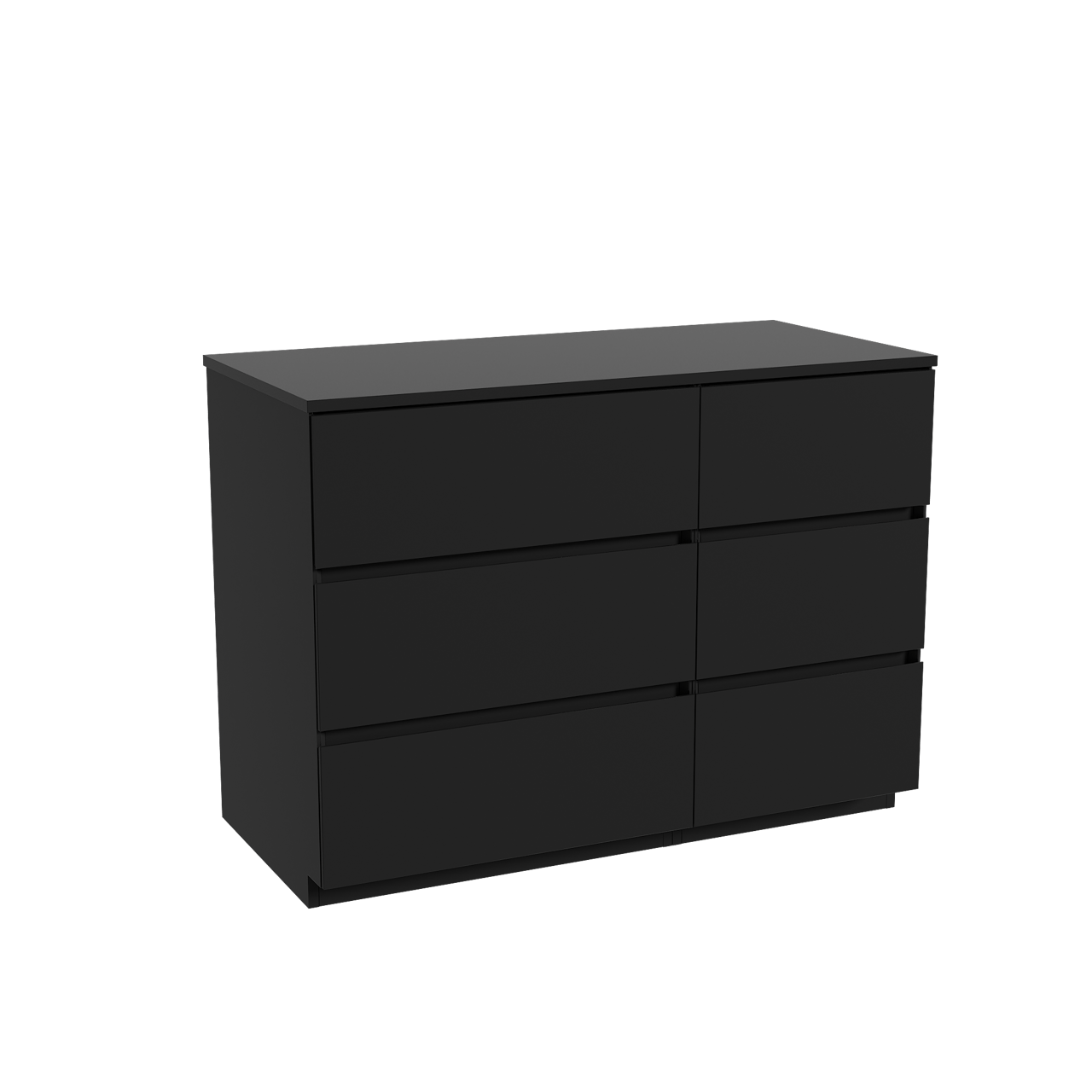 Storke Edge freistehendes Möbelstück Set: 110 x 52 cm, Schwarz matt, mit Panton Einzel Waschtischplatte, Pulverbeschichtetes MDF Schwarz matt