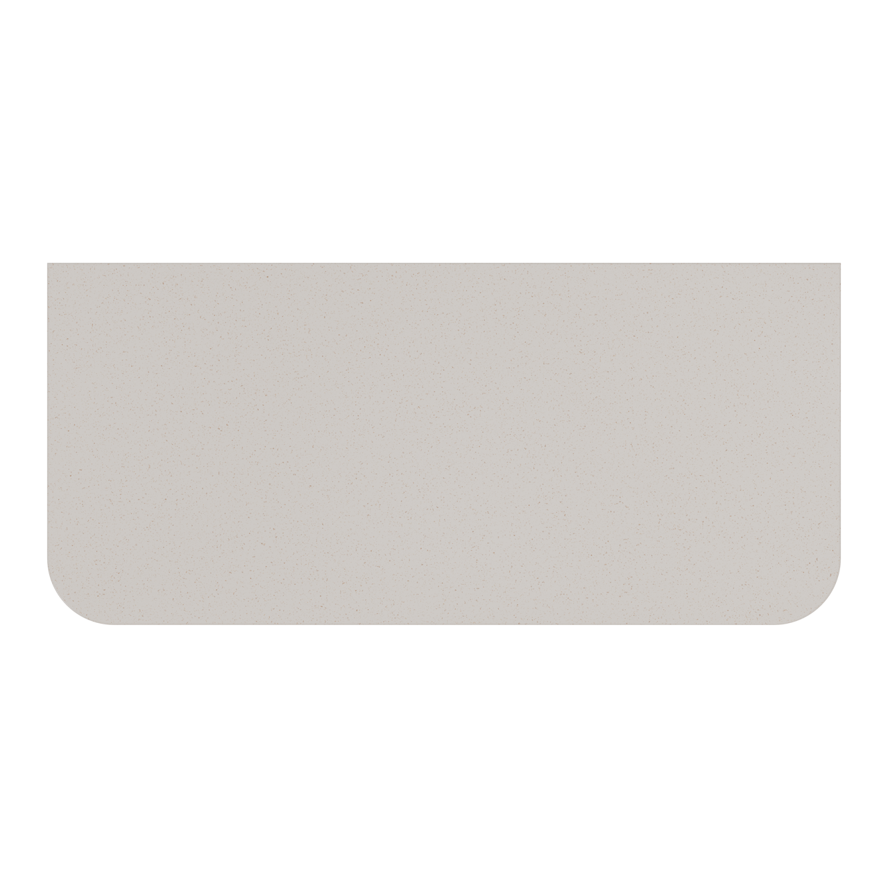 Storke Tavola Soft enkel wastafelblad beige granita solid surface 100 x 46 cm