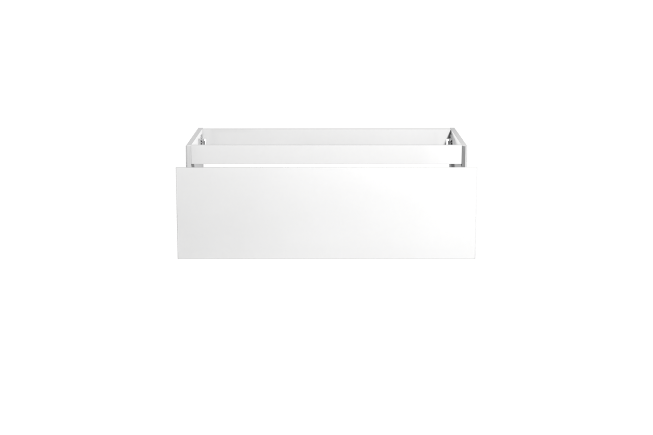 Storke Edge zwevende wastafelonderkast 105 x 52 cm glanzend wit 1 lade