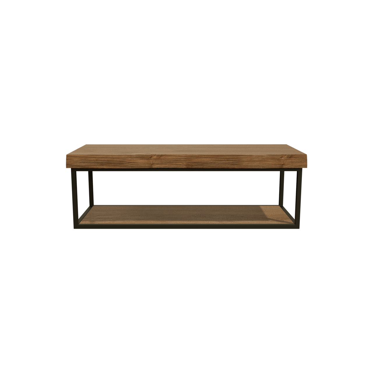 Balmani Life Edge Mini handenwasser 55 x 22,5 cm teak met Zwarte frame