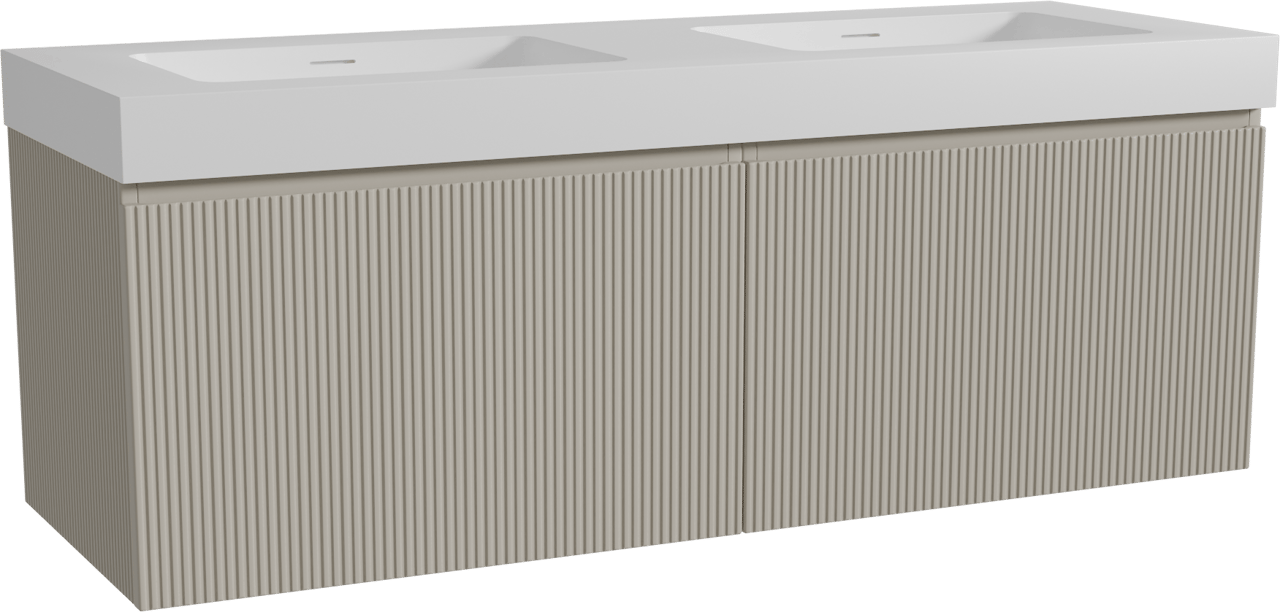 Storke Ribs badkamermeubel met Mata High wastafel