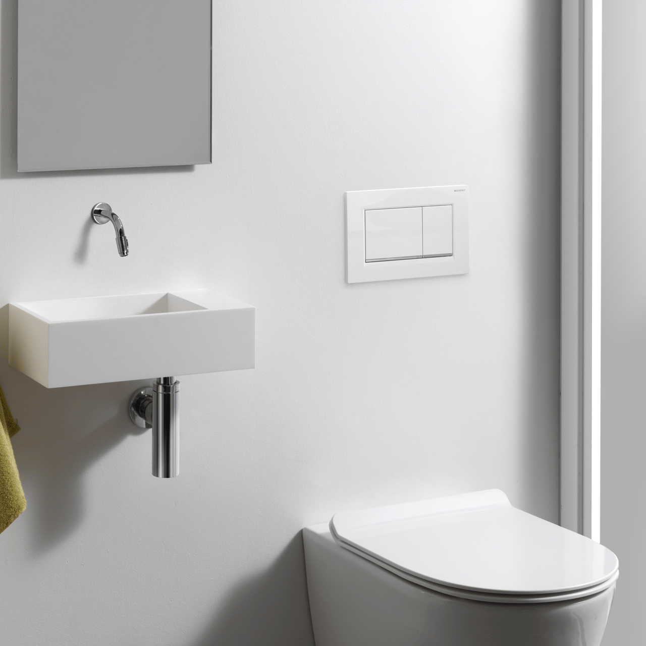 Sigma20 plaque de commande Blanc Brillant pour UP320 ou UP720 bâti-support