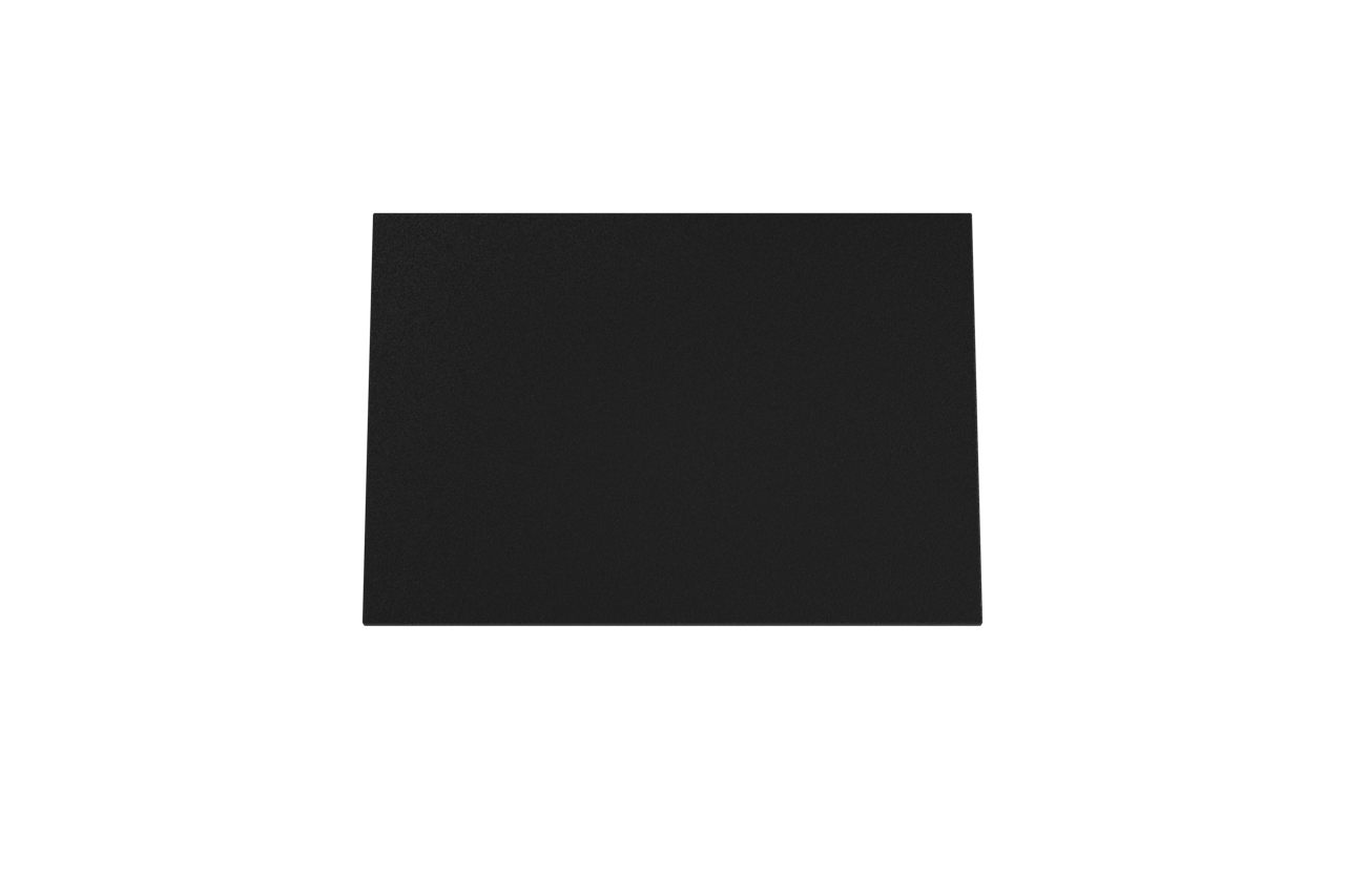 Storke Panton enkele tablet mat zwarte gepoedercoate mdf 75 x 52 cm