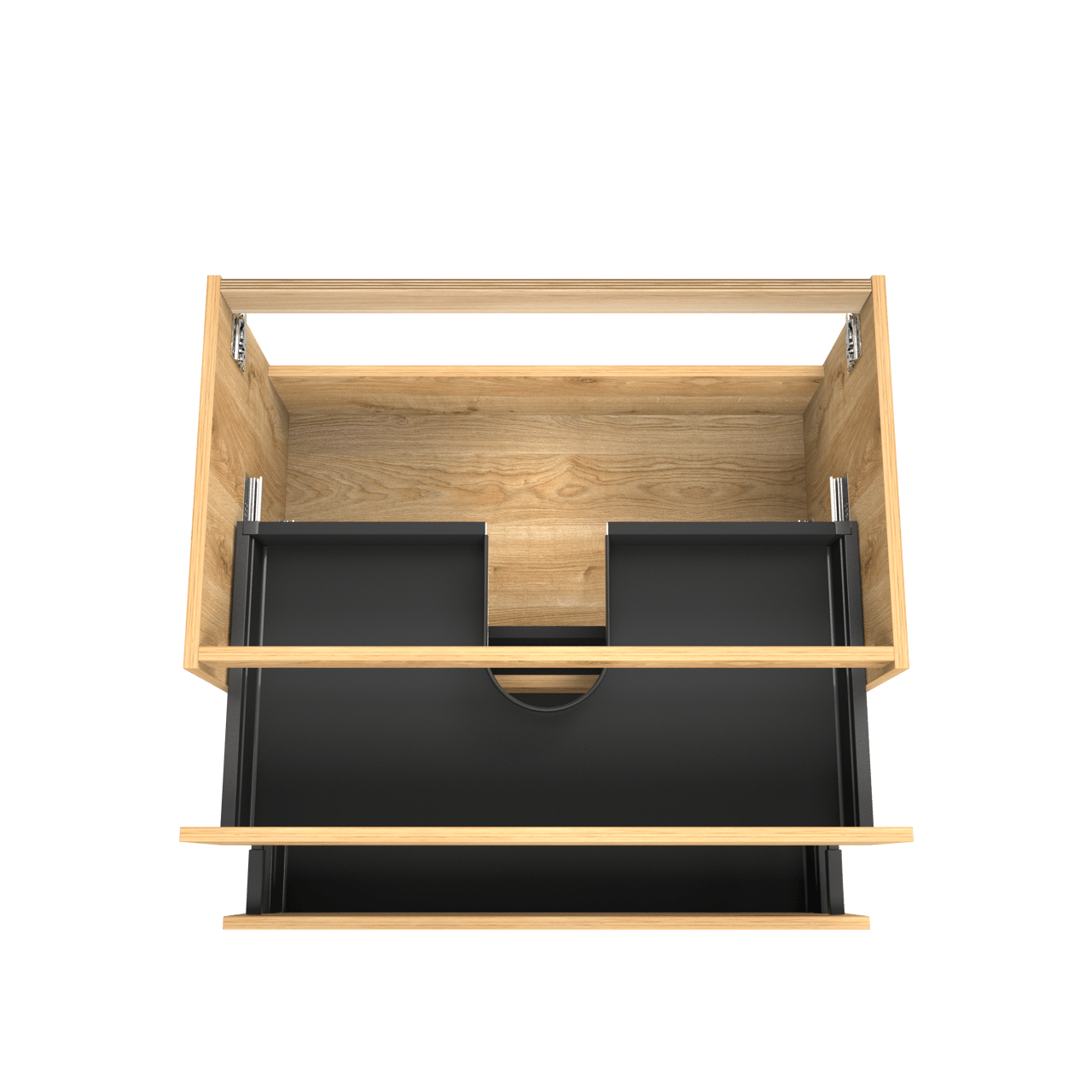 Balmani Lucida meuble sous-vasque suspendu 90 x 55 cm chêne brut 2 tiroirs