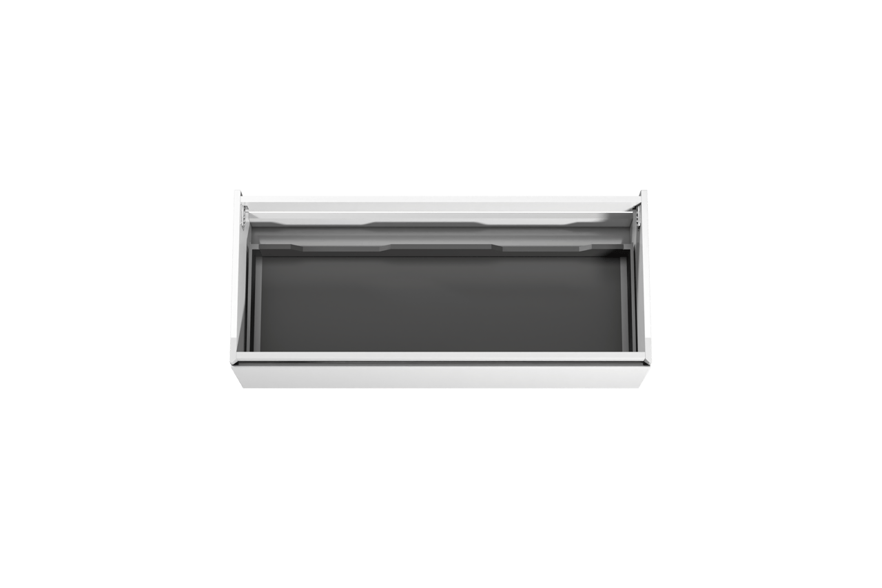 Storke Edge zwevende wastafelonderkast 120 x 52 cm glanzend wit 1 lade