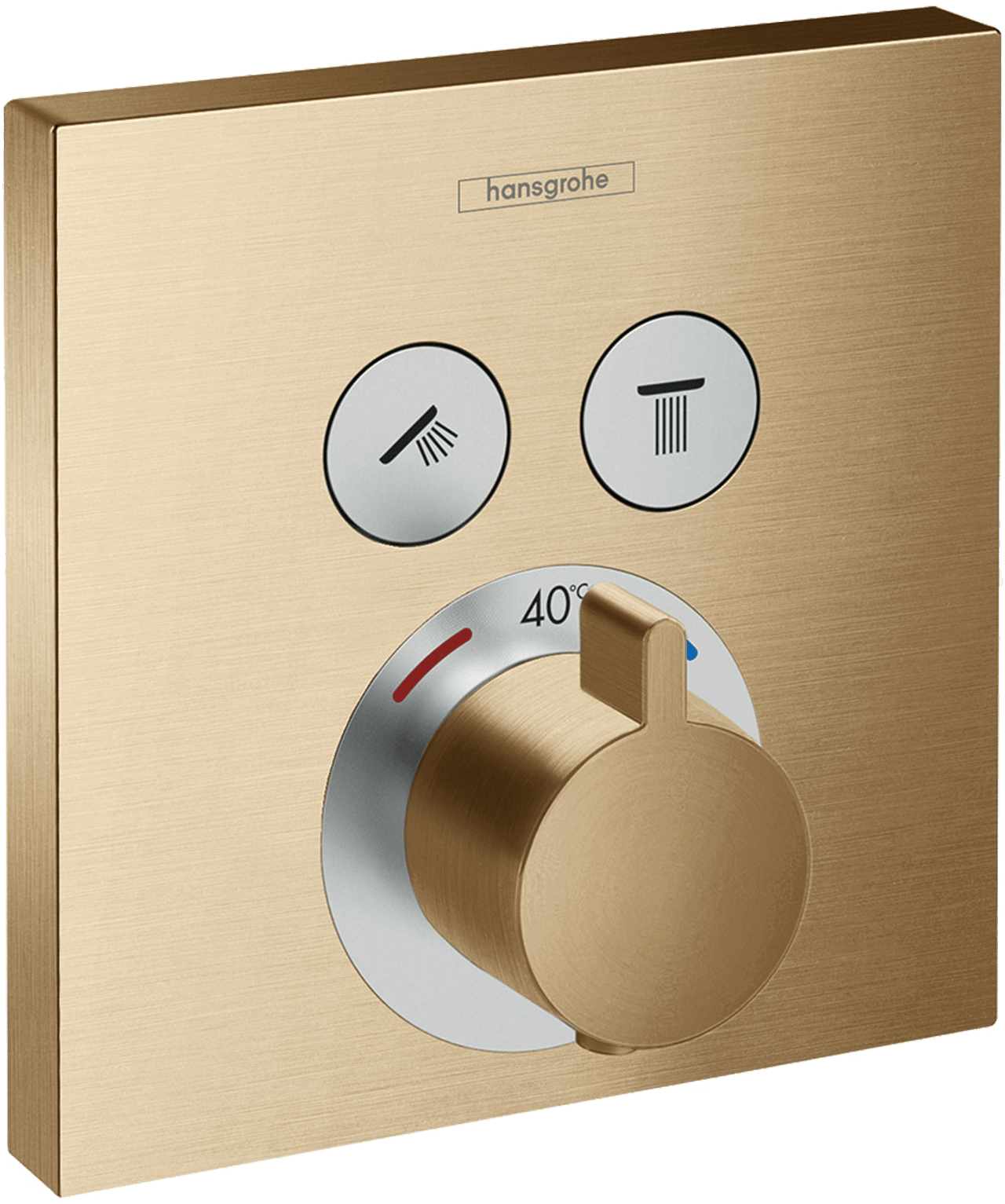 Hansgrohe ShowerSelect S inbouw douchekraan thermostaat Brushed Bronze