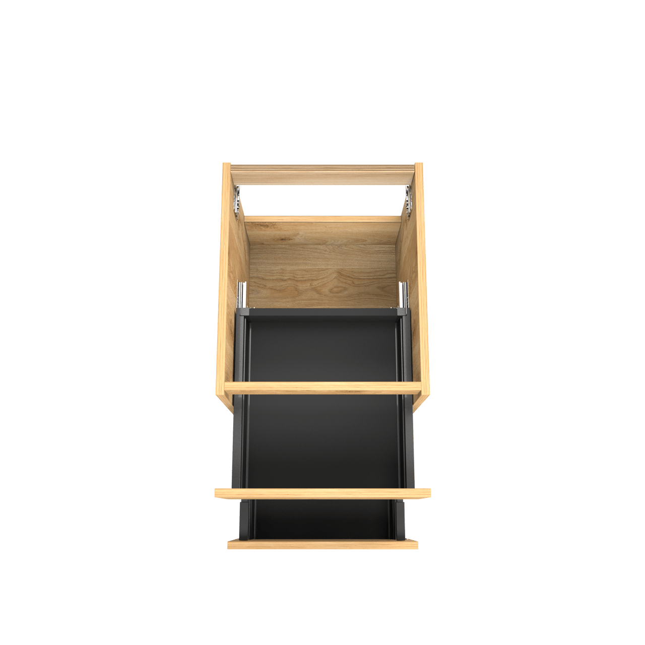 Balmani Lucida zwevende wastafelonderkast 45 x 55 cm ruwe eik 2 lades