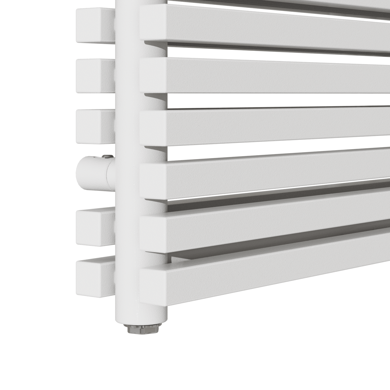 Vipera Vesuvio dubbele handdoekradiator 60 x 180 cm elektrische verwarming Glanzend Wit zij- en middenaansluiting 2.500W, weerstand inbegrepen