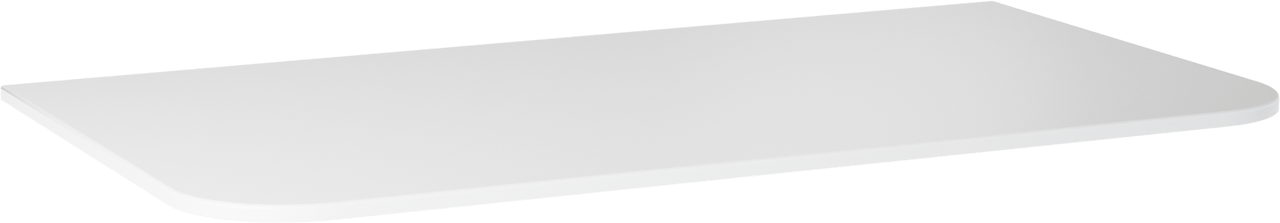 Balmani Moon tablette simple ou double Solid Surface blanc mat 100 x 55 cm