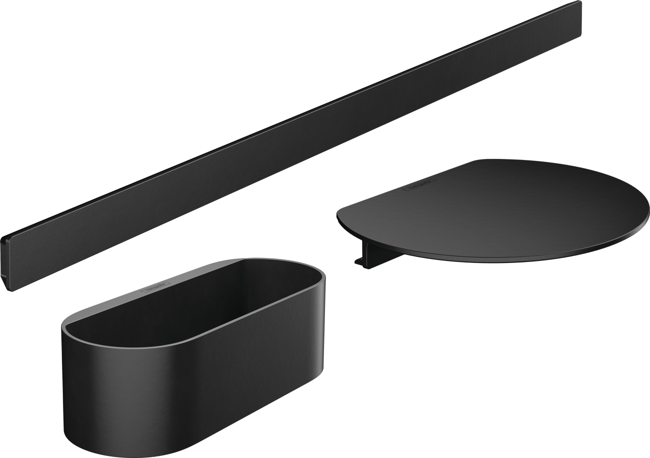 Hansgrohe WallStoris badkamer accessoire set mat zwart