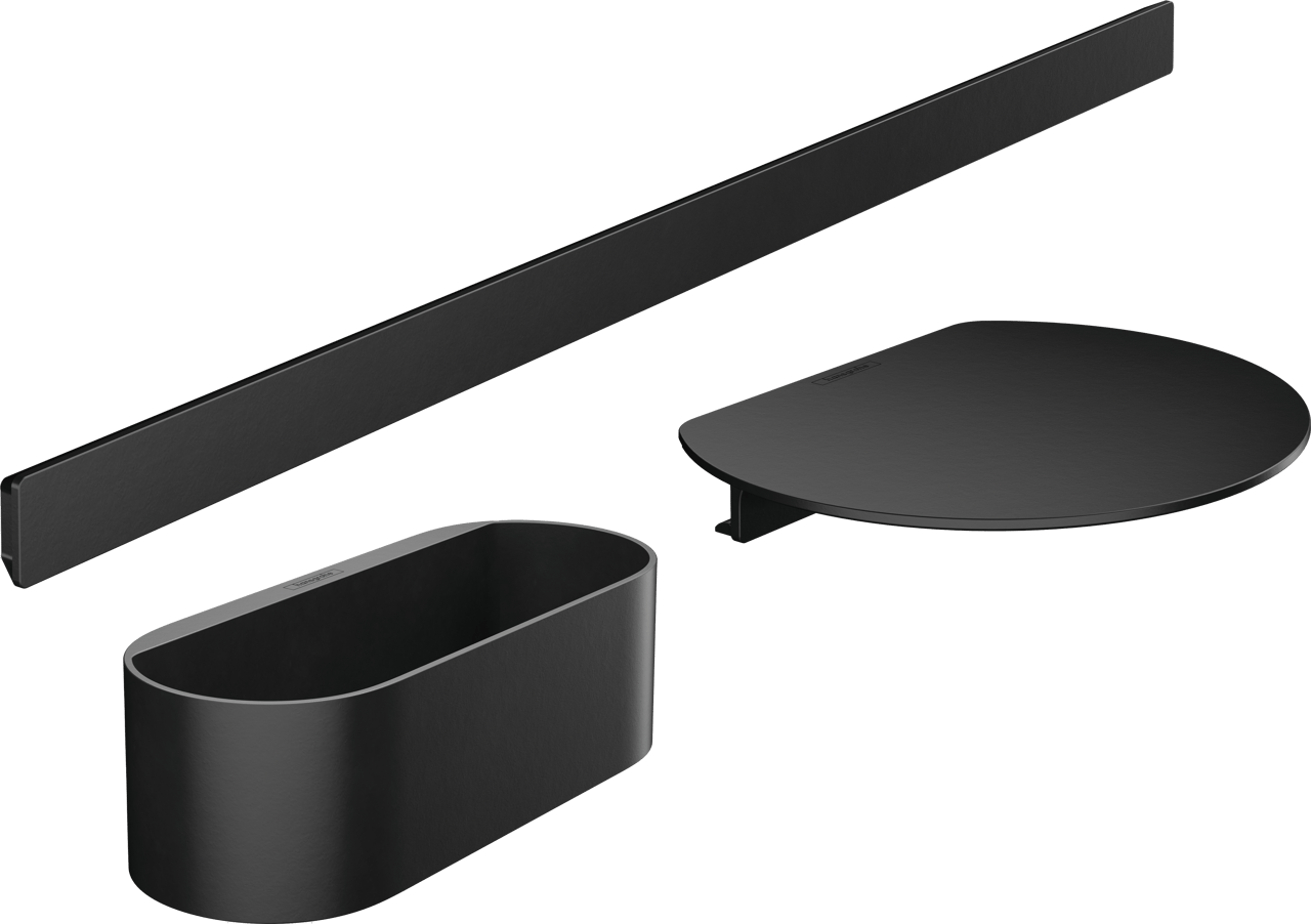 Hansgrohe WallStoris Badezimmer Set schwarz matt