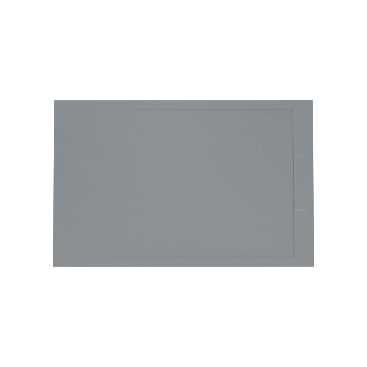 Balmani Indus douchebak 140 x 90 cm composietmarmer donkergrijs leisteenstructuur