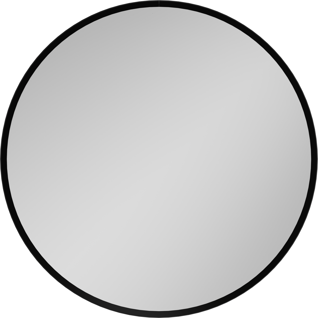 Balmani Auro ronde toiletspiegel zwart Ø 45 cm