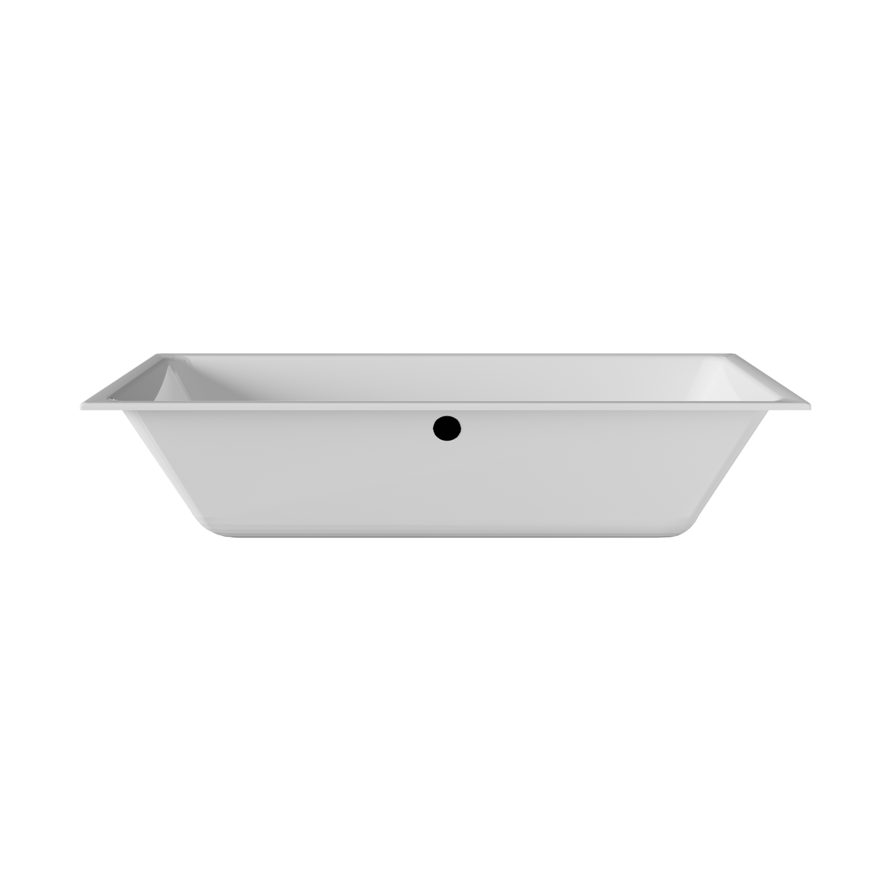 Luca Varess Viticcio 2-Personen-Einbaubadewanne: 180 x 80 cm, Acryl, Weiß glänzend