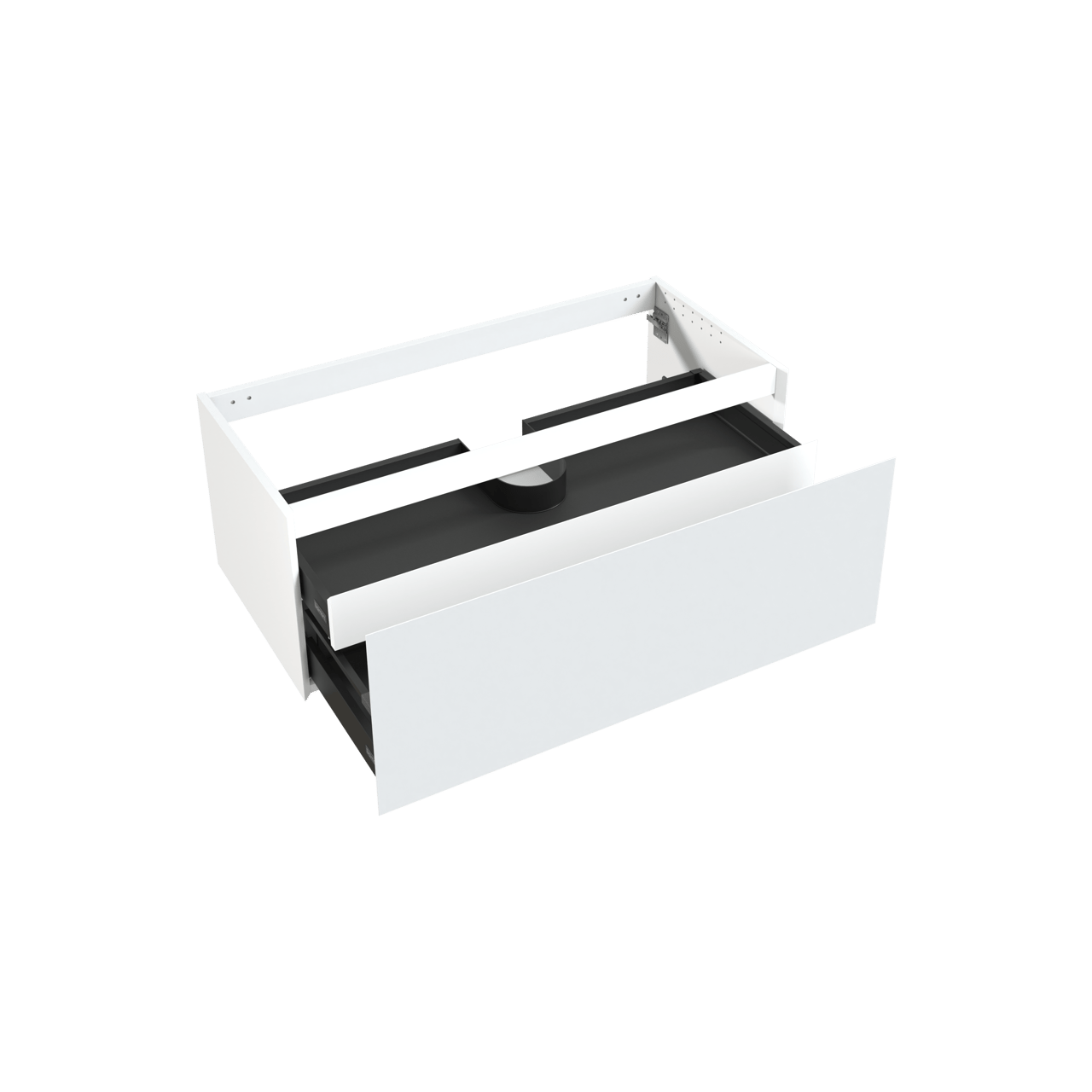Balmani Idra zwevende wastafelonderkast 120 x 55 cm mat wit 2 lades