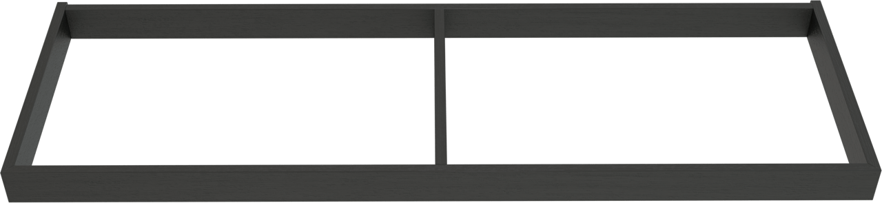 Balmani Lucida socle pour meuble sous-lavabo chêne noir 135 x 55 cm