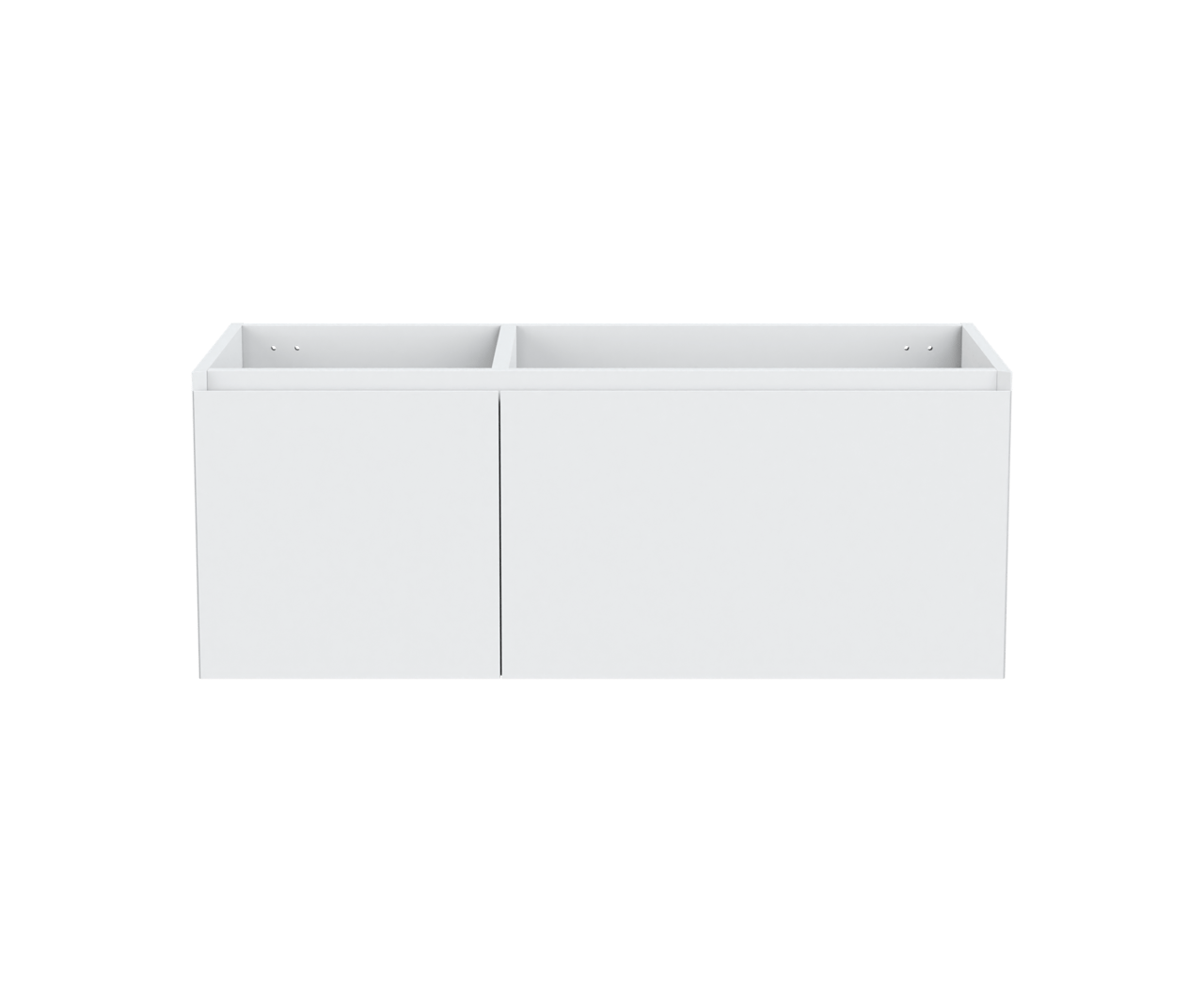 Balmani Idra meuble sous-lavabo suspendu 120 x 55 cm asymétrique droite blanc mat 4 tiroirs