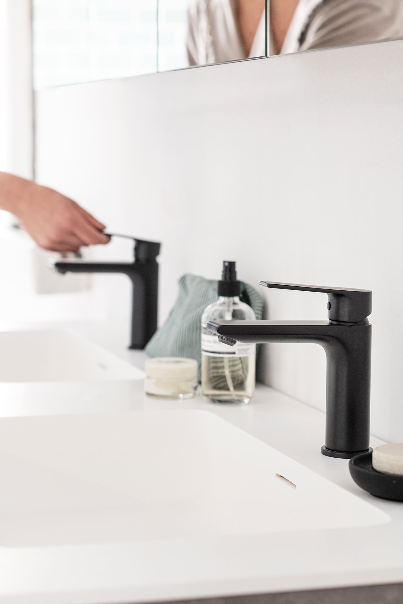 Blaufoss Jason robinet de lavabo noir mat