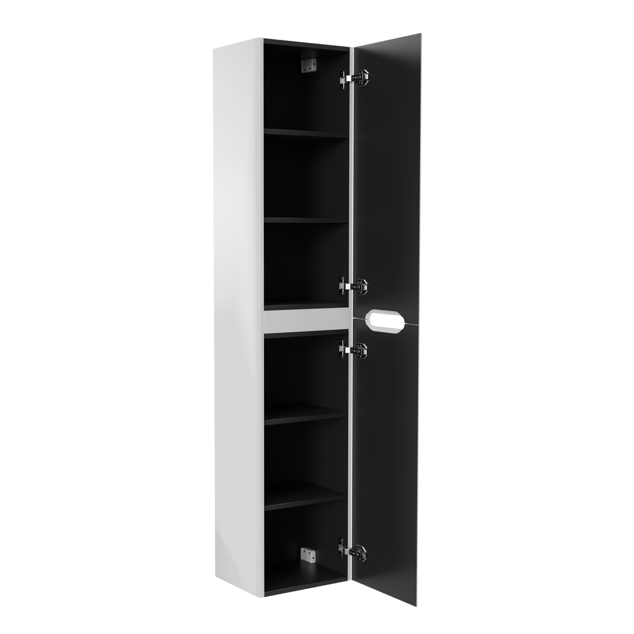 Linie Curvo colonne salle de bains suspendu Blanc Brillant 35 x 30 x 170 cm